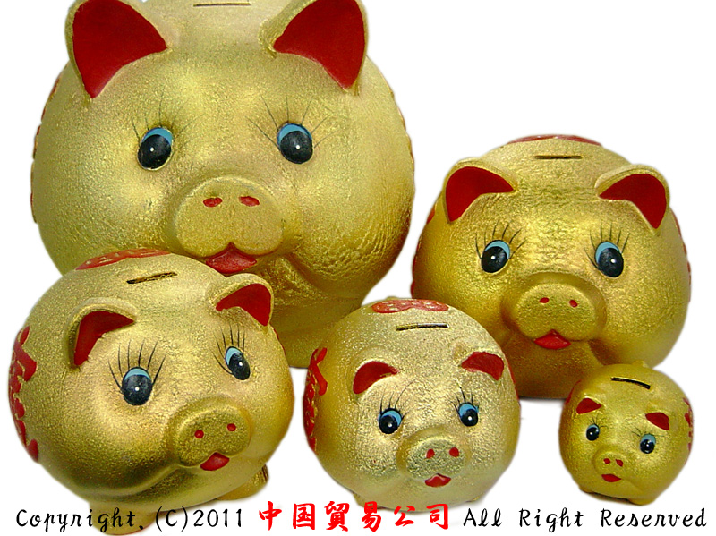 置物花梨木彫は豚に対して真木十二支を飾っています-